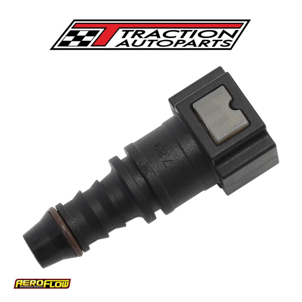 Push On 5/16" Efi Fitting To 3/8" / 9.65 mm Barb Straight