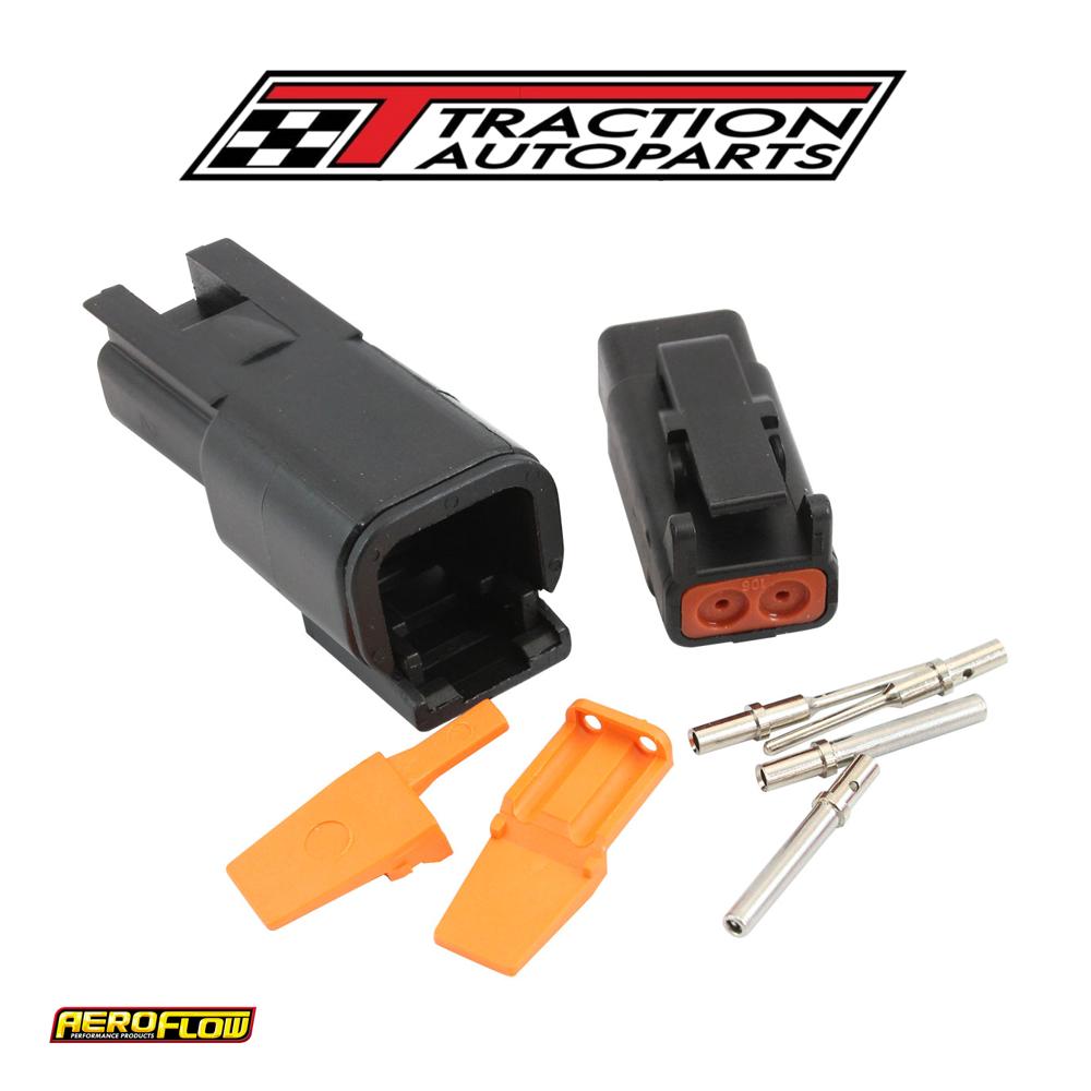 Weathertight Dtm 2 Pin Black Connector Kit Deutsch Dtm Styl