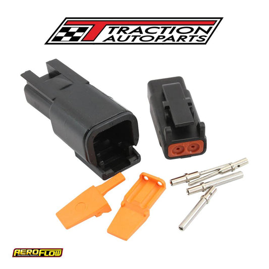 Weathertight Dtm 2 Pin Black Connector Kit Deutsch Dtm Styl