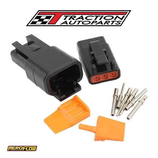 Weathertight Dtm 3 Pin Black Connector Kit Deutsch Dtm Styl