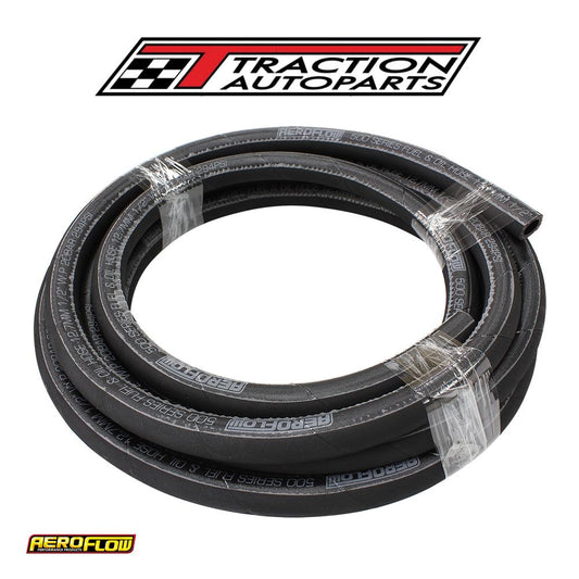 Black Push Lock Hose -6 3/8" 4.5 m Rubber 9.5 mm ID 16.6 mm OD