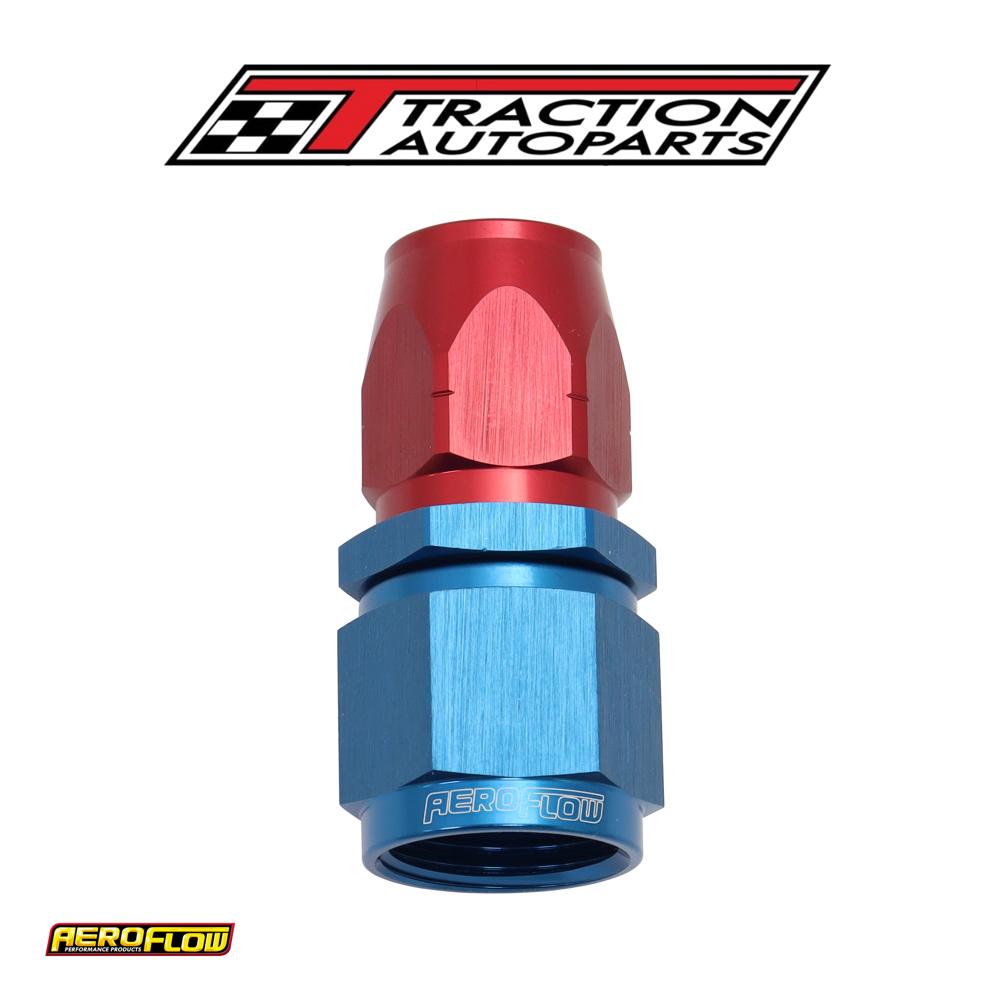 Stepped Straight End -8 Hose To -10 an Reducer Hose End Blue