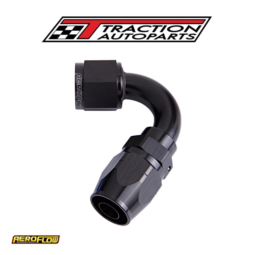 Alloy 120 Deg Hose End -16 an Black Cutter Style Full Swivel