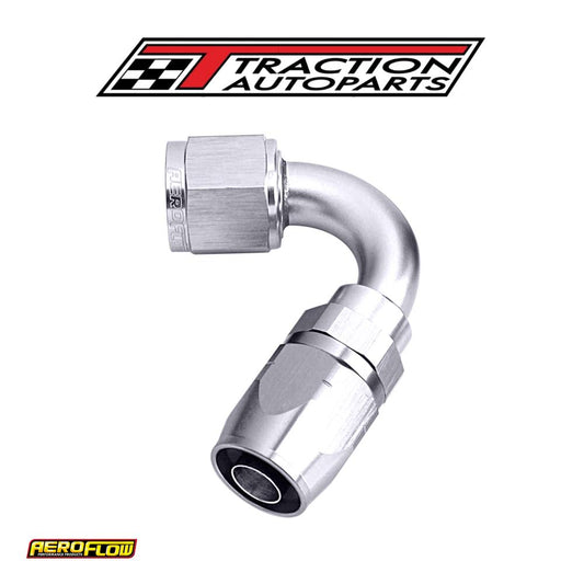 Alloy 120 Deg Hose End -20 an Silver Cutter Style Full Swive