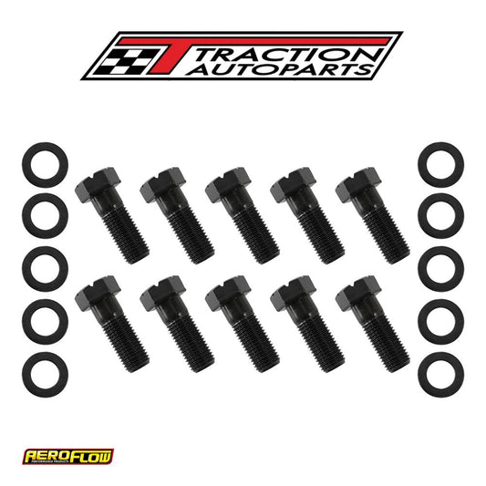 Ford 9" Ring Gear Bolt Set 1.2" Uhl 1.49" Oal 10 Pack