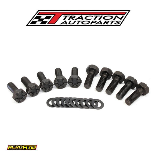 Ford 9" Ring Gear Bolt Set 1.125" Uhl 10 Pack