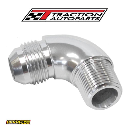 90 Deg 3/8" To -6 an Full Flow Silver No Restriction In Bend