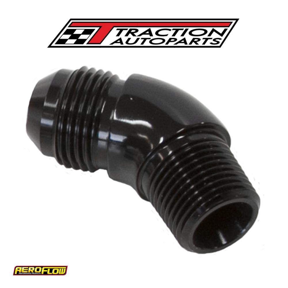 45 Deg 1/4" To -4 an Full Flow Black No Restricion In Bend