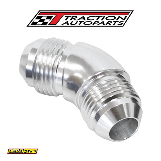 -10 an 45 Deg Male Flare Union Silver Full Flow No Restrictio