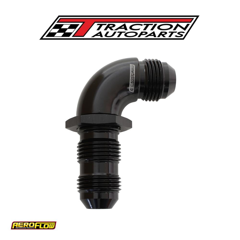 90 Deg Bulkhead -16 an Ful Flowblack No Restriction Nut Seper