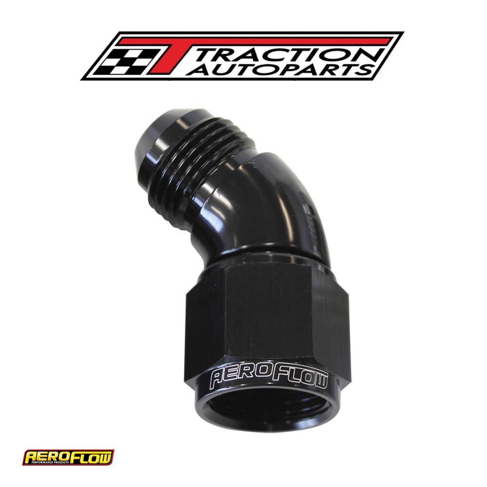 45 Deg Female - Male -6 an Black Full Flow