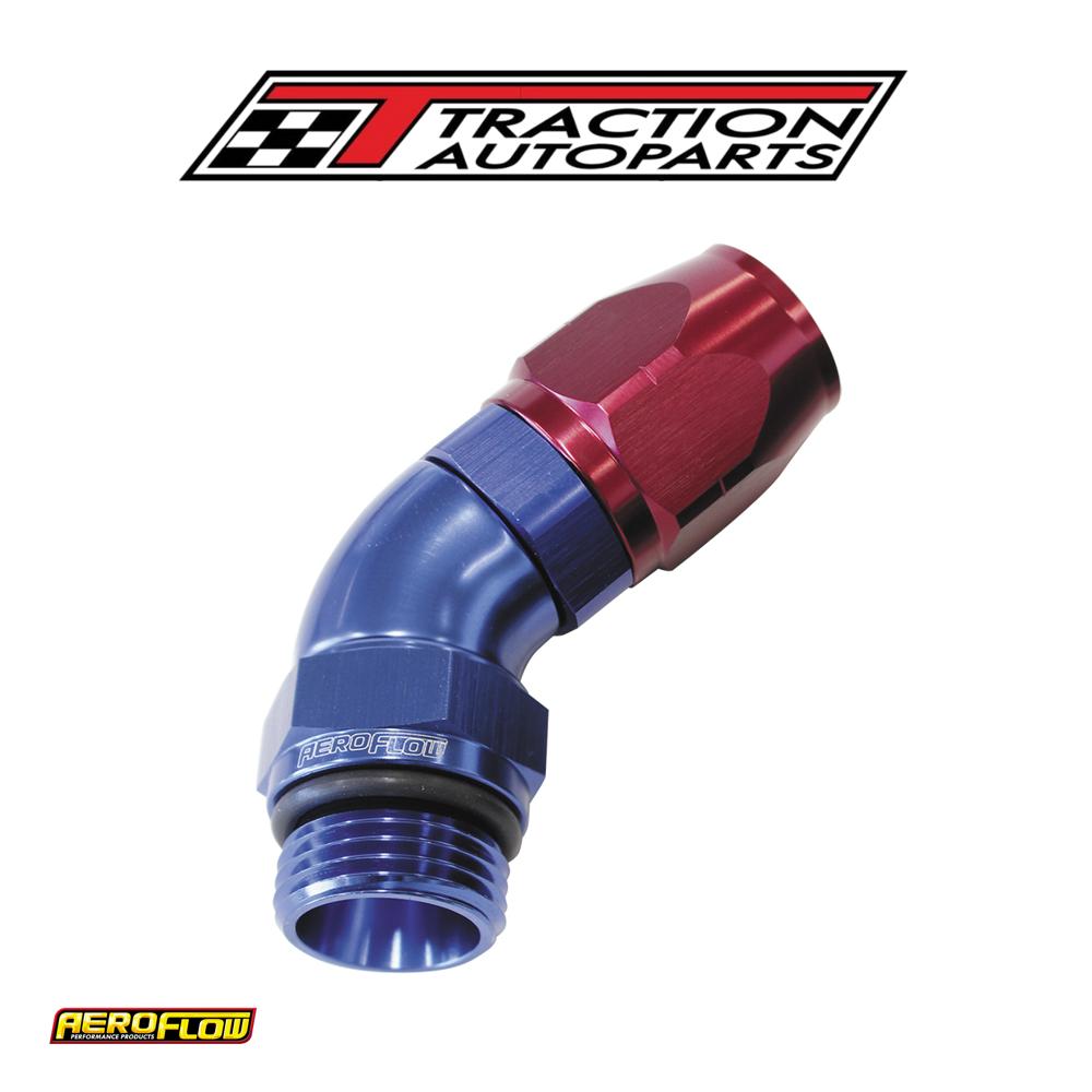 Male Hose End -12 orb To 16 hosefull Flow Billet 45 Deg