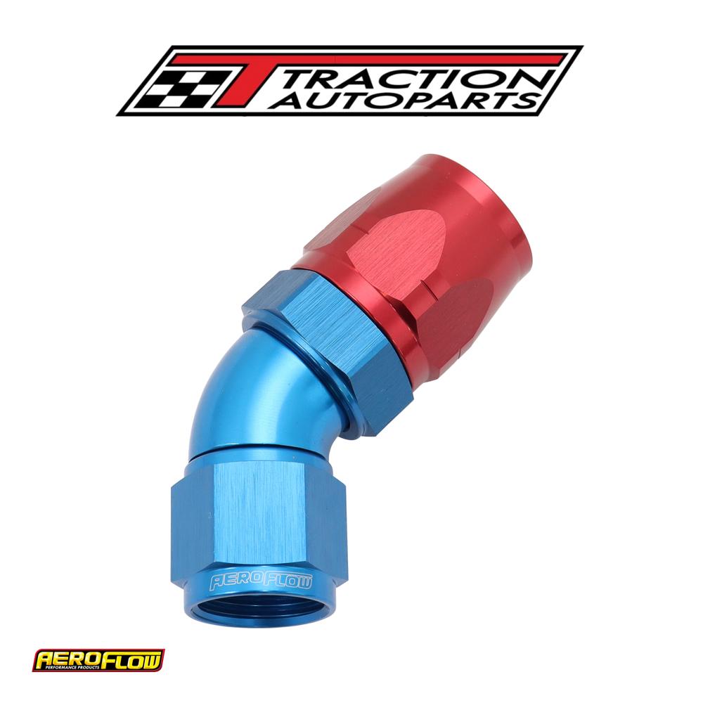 Stepped 45 Deg hose end -12 Hosto -10 an Expander Hose End Blu