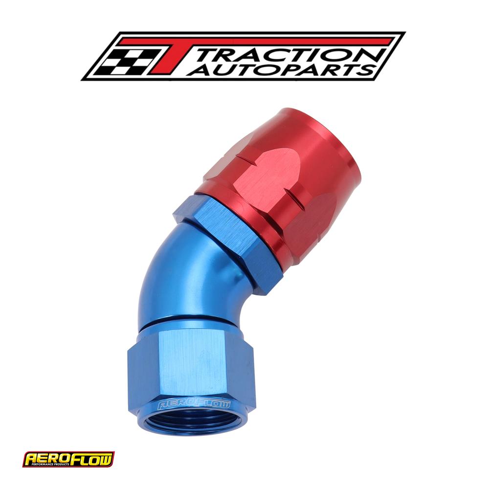 Stepped 45 Deg hose end -16 Hosto -12 an Expander Hose End Blu