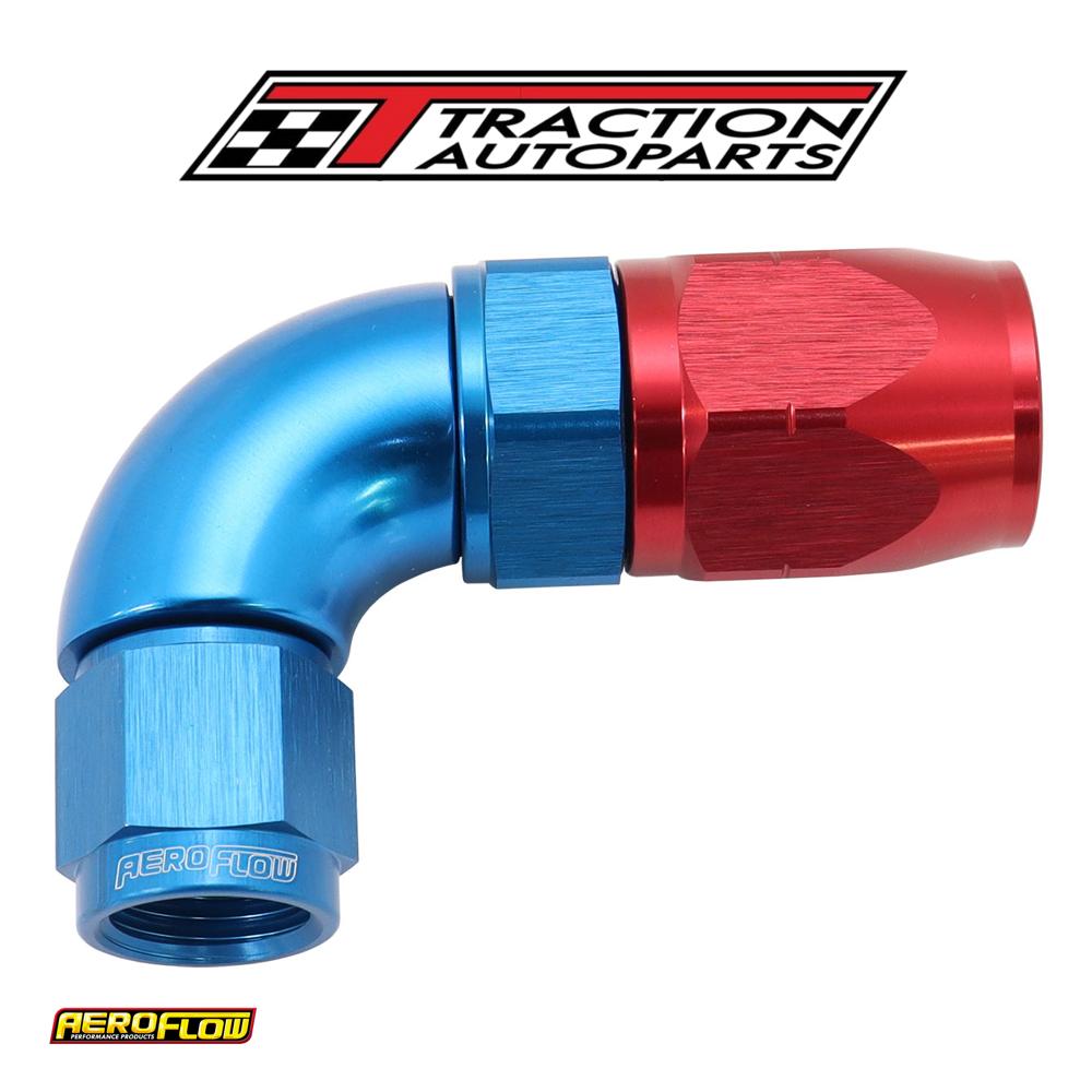 Stepped 90 Deg hose end -8 Hoseto -6 an Expander Hose End Blu