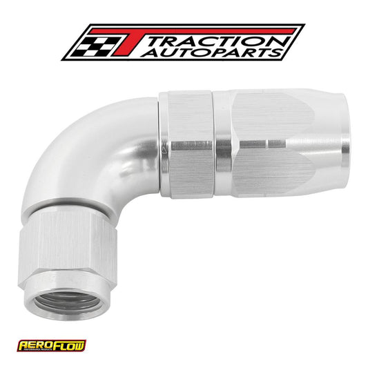 Stepped 90 Deg hose end -8 Hoseto -6 an Expander Hose End Sil