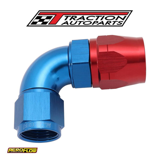 Stepped 90 Deg hose end -12 Hosto -10 an Expander Hose End Blu