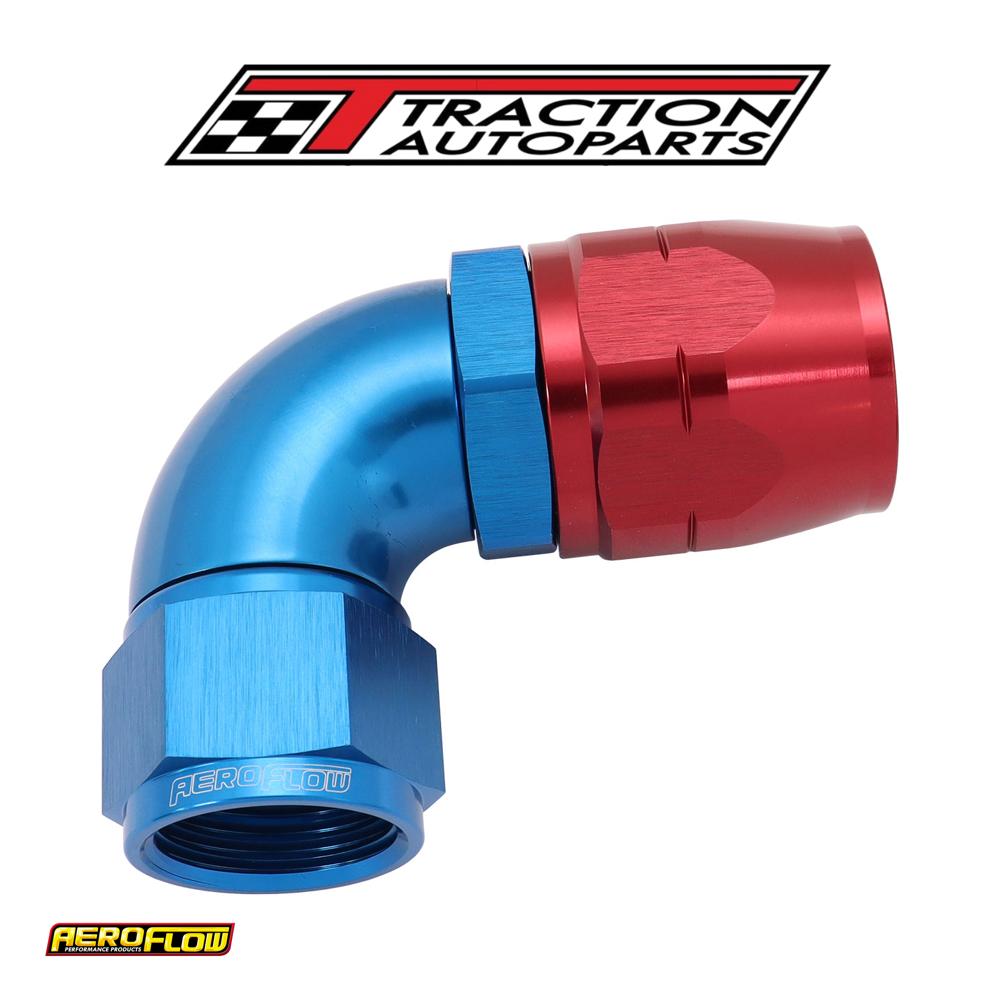 Stepped 90 Deg Female -12 Hoseto -16 an Expander Hose End Blu