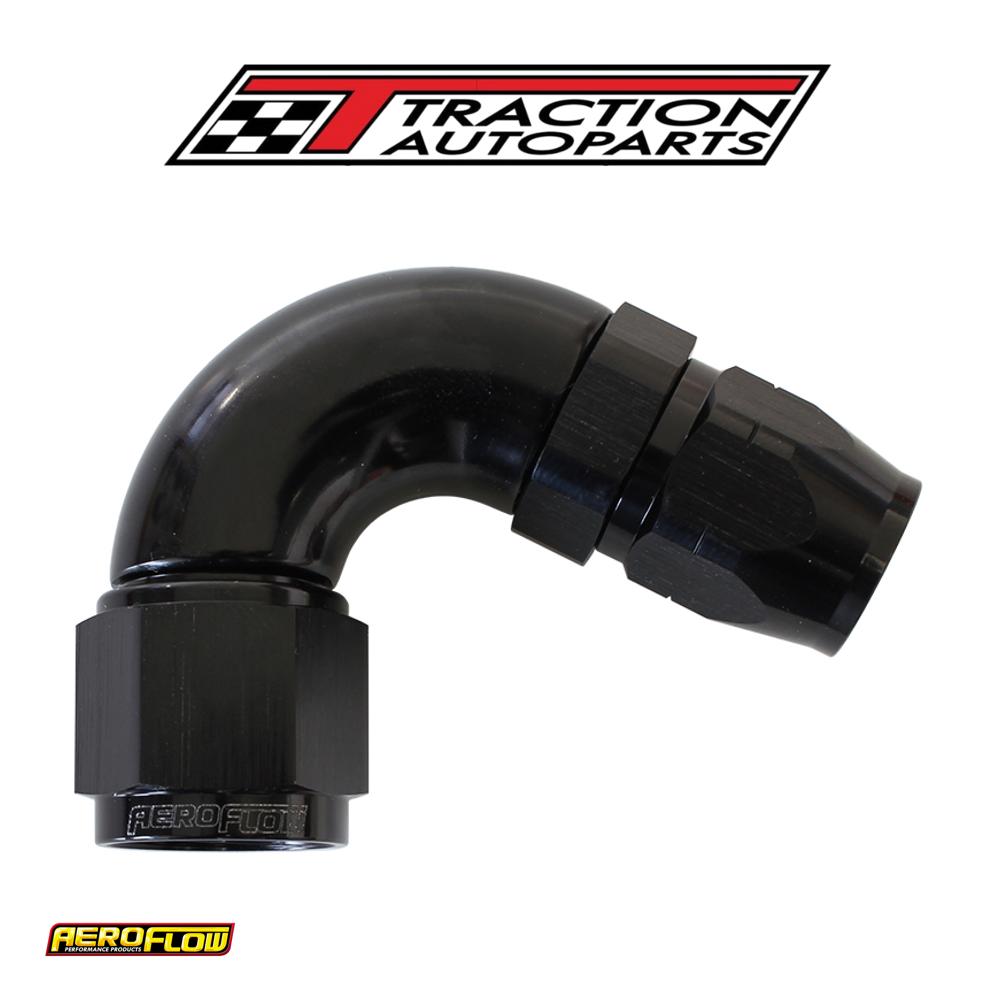 Stepped 120 Deg hose end -6 Hosto -8 an Reducer Hose End Black