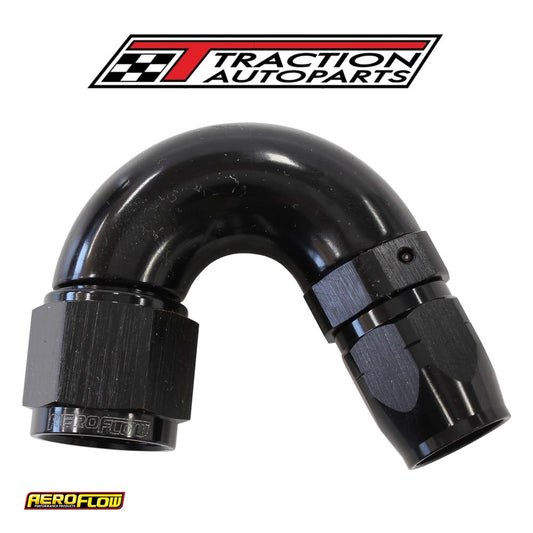 Stepped 150 Deg hose end -6 Hosto -8 an Reducer Hose End Black