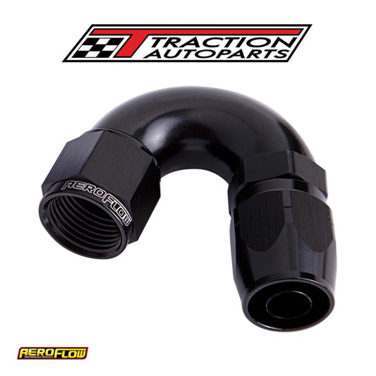 Alloy 150 Deg Hose End -16 an Black Cutter Style Full Flow