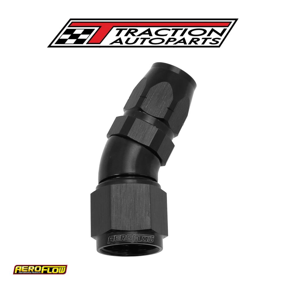 Alloy 30 Deg Hose End -6 Hose To -8 an Reducer Hose End Black