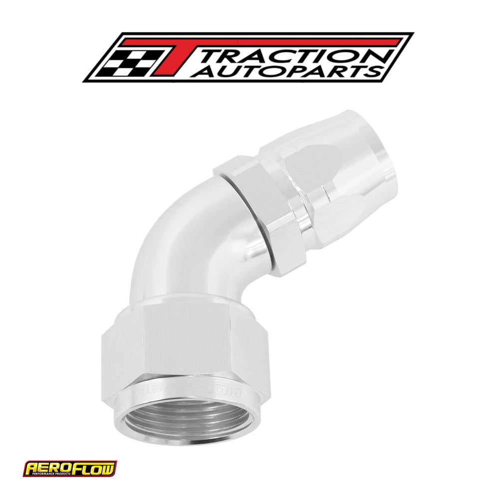 Alloy 60 Deg Hose End -12 Hoseto -16 Reducer Hose End Silver