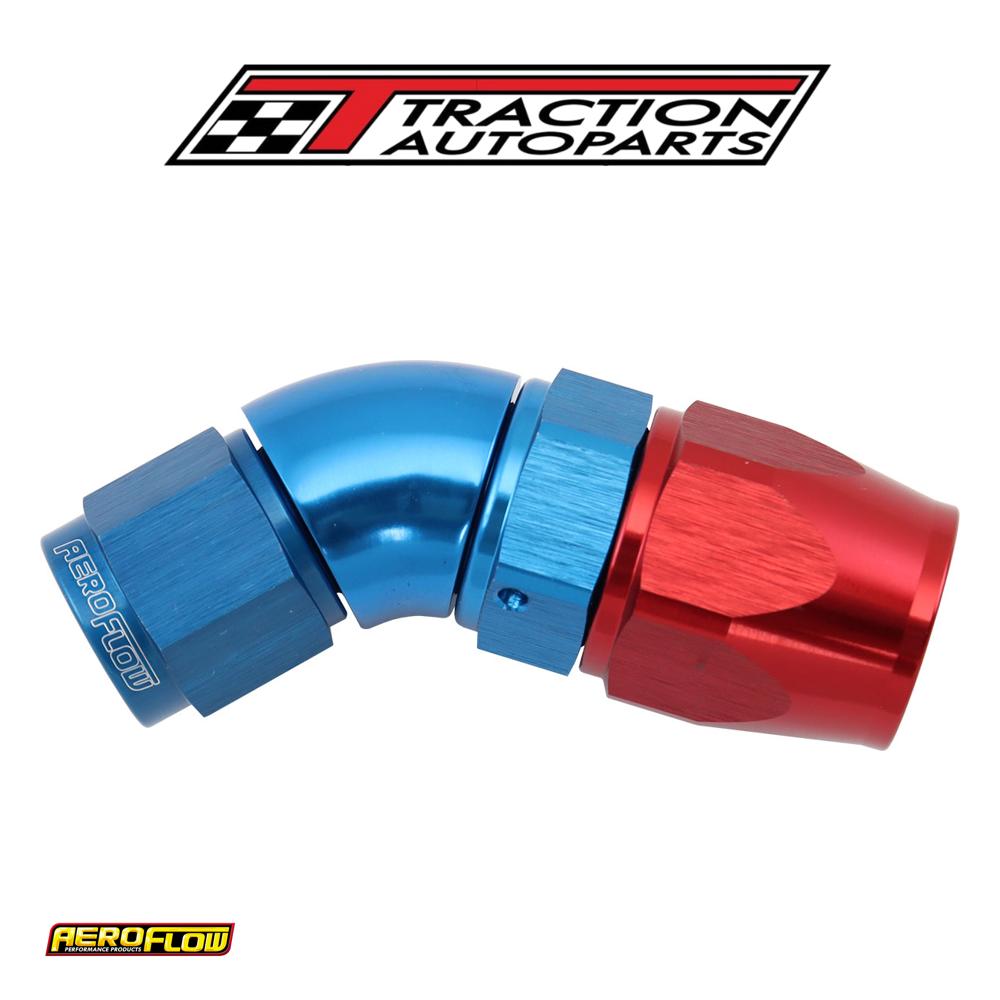 Stepped 45 Degree End -8 Hose To -6 an Expander Hose End Blueteflon Af 572-08-06 d