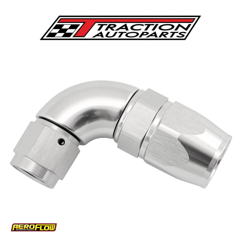 Stepped 90 Degree End -8 Hose To -6 an Expander Hose End Silvteflon Af 573-08-06 ds