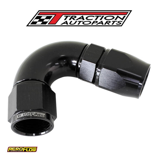 120 Deg -8 an Full Flow Teflon Hose End Black 1 Piece Fullflo