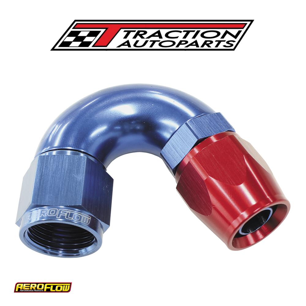 150 Deg -8 an Full Flow Teflon Hose End Blue 1 Piece Fullflow