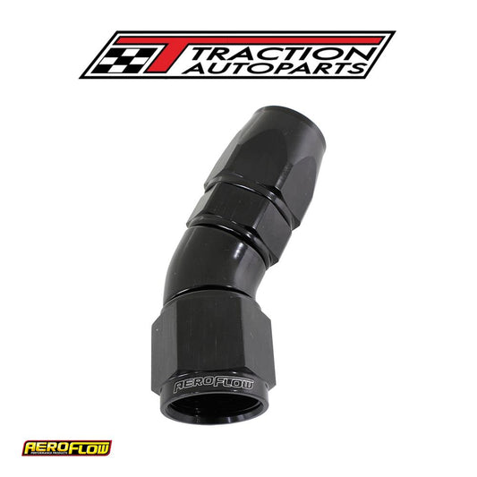 30 Deg -4 an Full Flow Teflon Hose End Black 1 Piece Fullflo