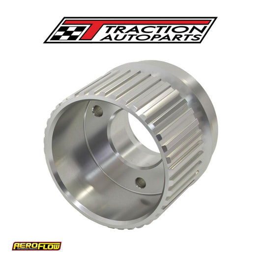 Chev Long Crank Gilmer Pulley Anodised Silver Sbc/bbc