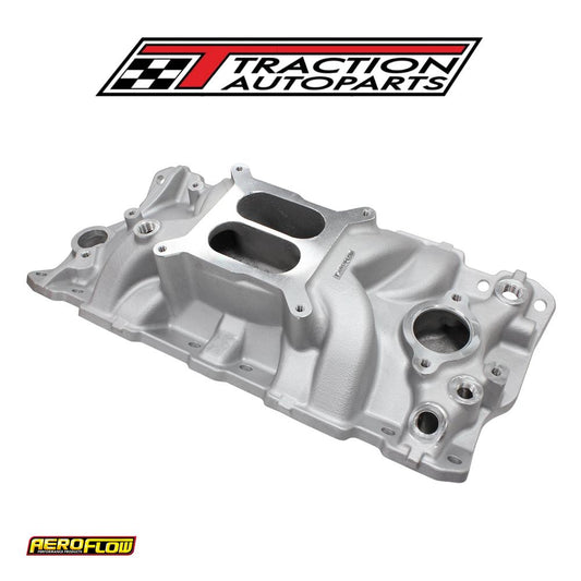 Sbc Street Intake Manifold Dual Plane Chev 350 Natural