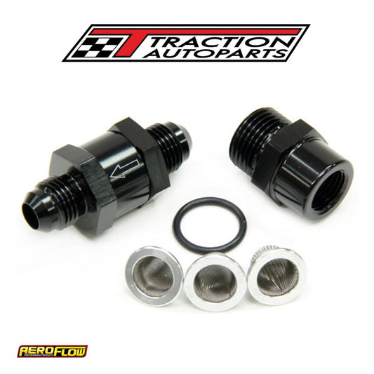 -8 an Inline Fuel & Oil Filter Black 3 x Filter 30,80,150 Micr