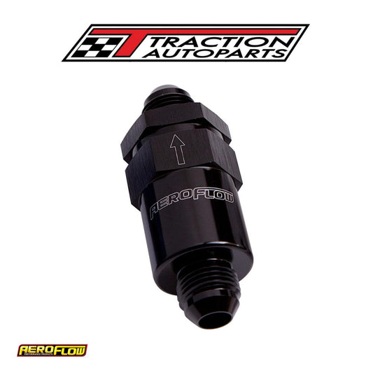 Billet Fuel Filter -8 an Black 30 Micron Bronze Filter