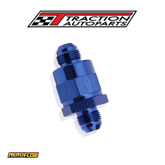 Check Valve Inline -12 an Blue / One Way Valve