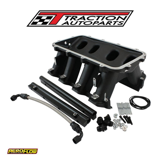 Hi Rise Efi Gm Ls Base Intake Modular Manifold Rectangle Port Black Af 6279-6004
