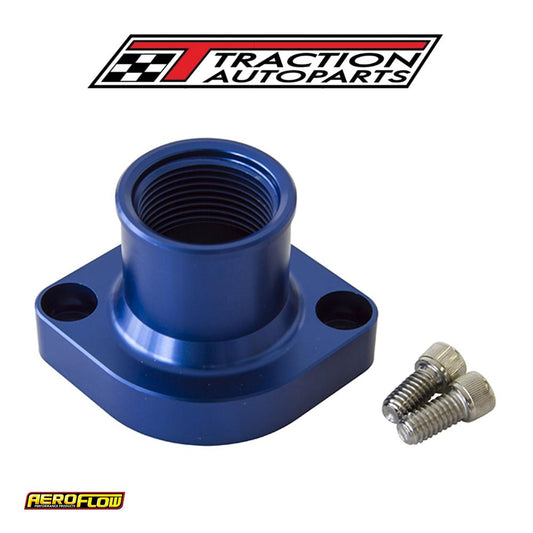 Ford 302 351 c Clev Straight Up Blue Thermostat Housing