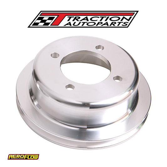 Billet Crank V Pulley 4 Bolt Polished Suit 302 351 c Ford