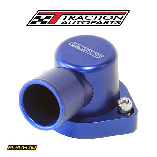 Ford 302 351 c 90 Deg Swivel Blue Thermostat Housing
