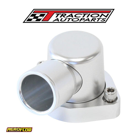 Ford 302 351 c 90 Deg Swivel Silver Thermostat Housing