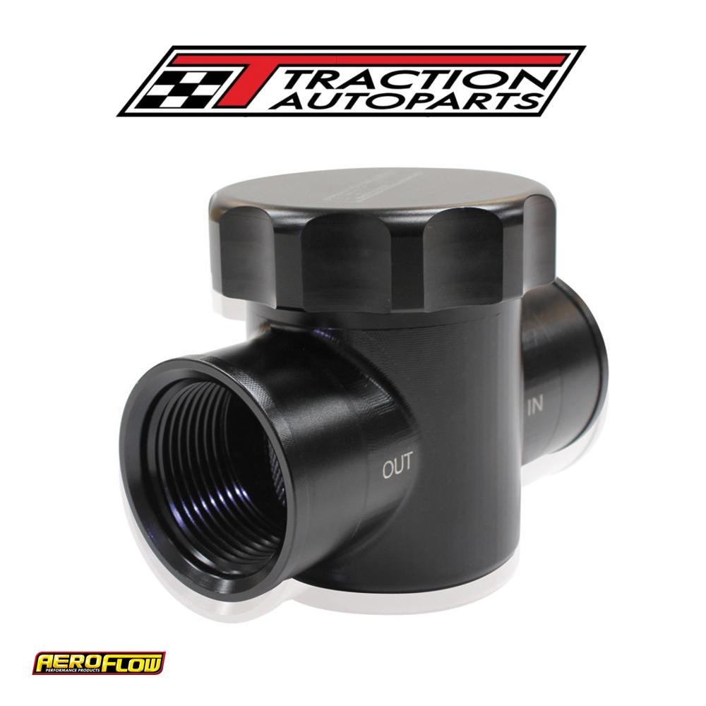 Billet Radiator Filter Black Fit To Radiator Hose Hoses Aeroflow 64-2043