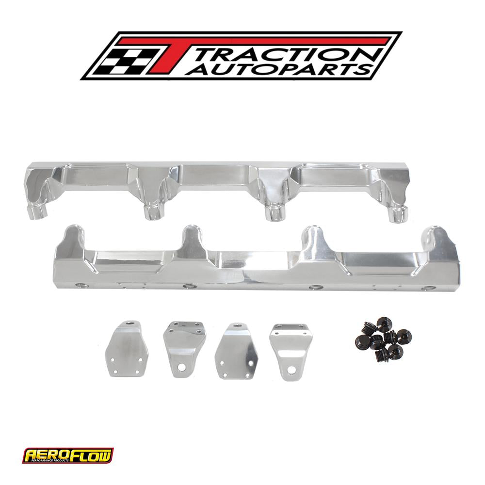 Gm Lsa Supercharged Fuel Rail -8 orb Inlets / Outlets Billet