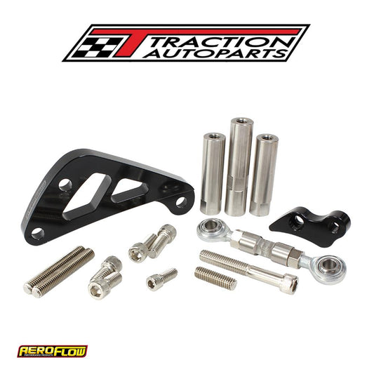 Sbc Suit Mid Mount Alt Brack D/side Long Pump - Black