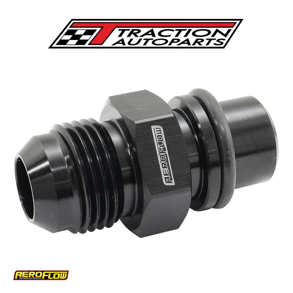 Ford Barra Thermostat -10 an Press In Adapter Fitting Heateturbo Aeroflow - Af 64-4042 blk