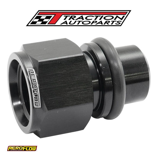 Ford Barra Thermostat -8 orb Press In Adapter Fitting Heateturbo Aeroflow - Af 64-4042 blk