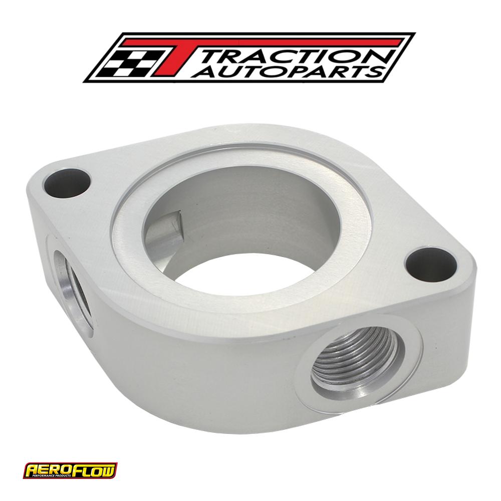Chev Thermostat Water Neck Spacer With 2 X -8 orb Aux Port