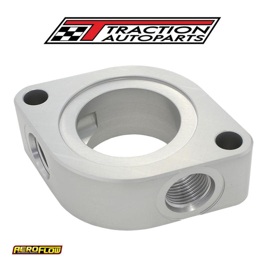 Chev Thermostat Water Neck Spacer With 2 X -8 orb Aux Port
