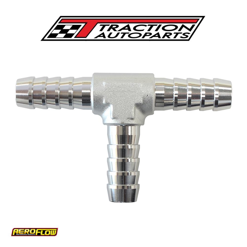 Aluminium T Piece 13 mm / 1/2" Silver Tee Vacuum Silicone Hos